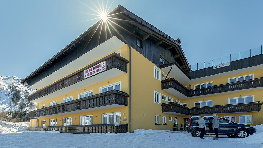 Apt. dům Nassfeldhaus se skipasem